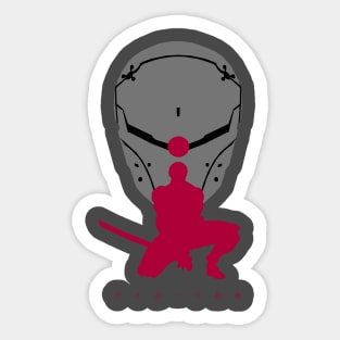 Cyborg Ninja Sticker